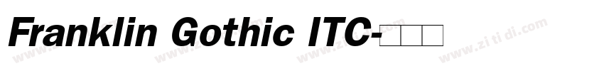 Franklin Gothic ITC字体转换
